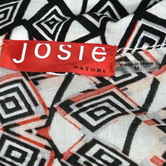 Natori Josie Kimono Robe Coverup Topper Womens Medium Wrap Geometric Rayon M - Picture 3 of 12